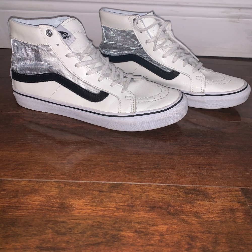 Vans Sk8-Hi white - size 7.5